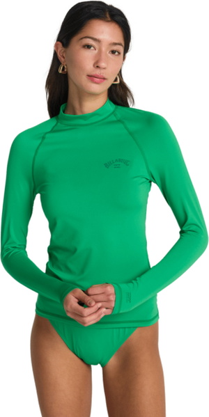 2026 Billabong Mujer Camiseta De Lycra De Manga Larga Tropical Surf EBJWR03014 - Summer Green